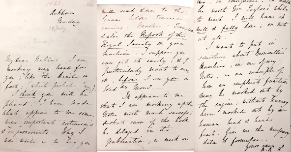 Ada 写给巴贝奇的信件