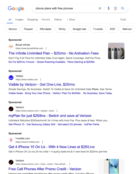 现在的 Google 广告